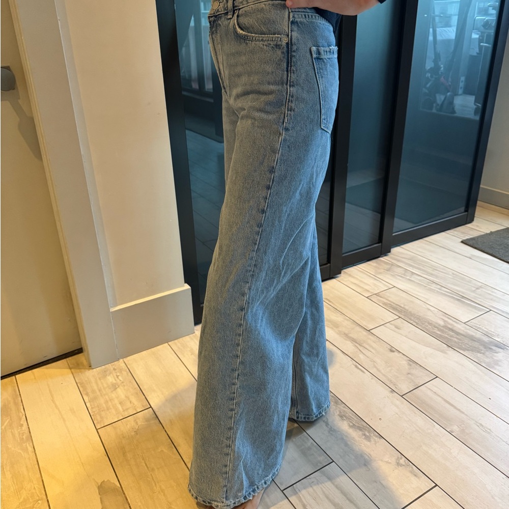 ba&sh classic wide leg jeans